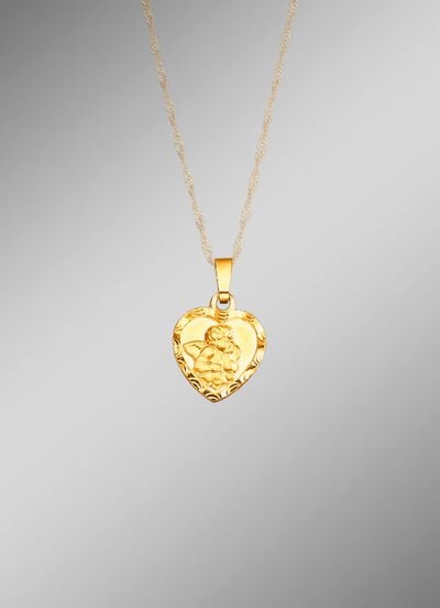 Anh&auml;nger Schutzengel mit Diamantschnitt 