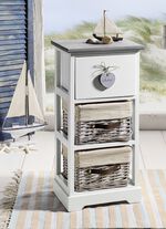 Kommode aus massivem Holz ANTIK-CREME