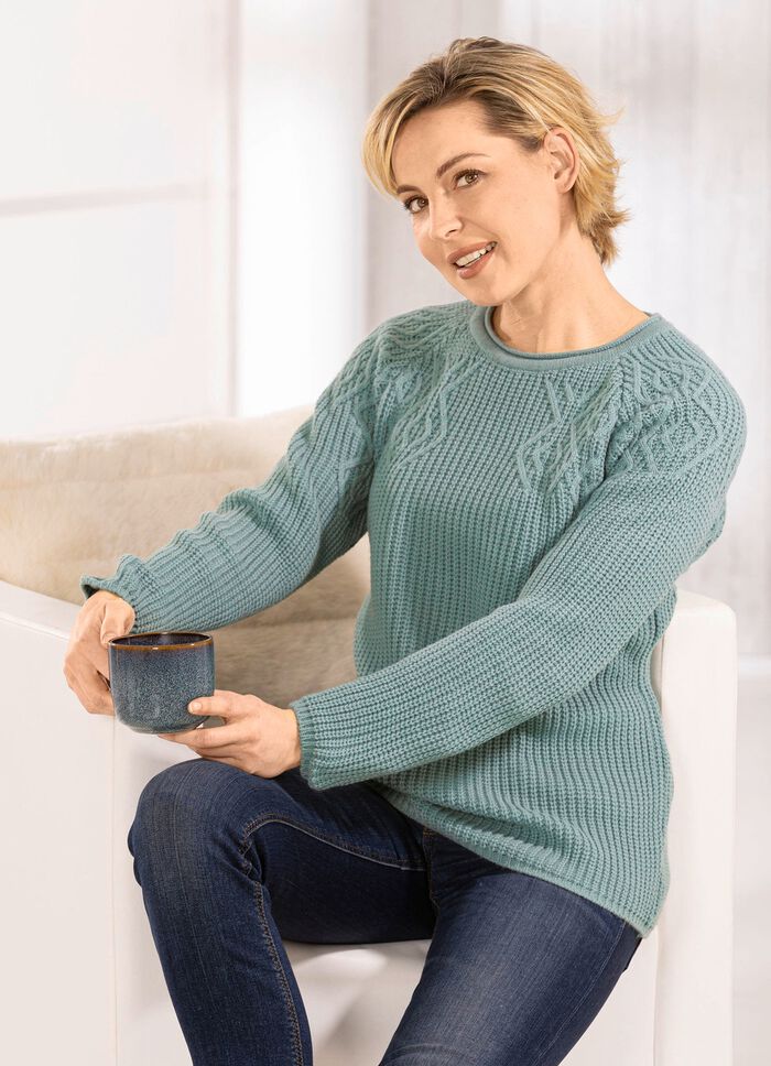 Pullover in Perlfang SALBEI