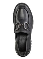 ELENA EDEN Loafer mit Metallschmuck SCHWARZ
