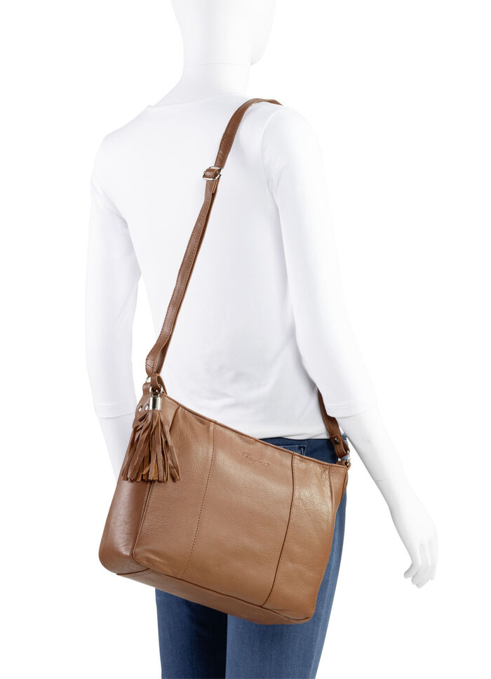 Laurina, Tasche, Damen, mit verstellbarem Umhängeriemen COGNAC