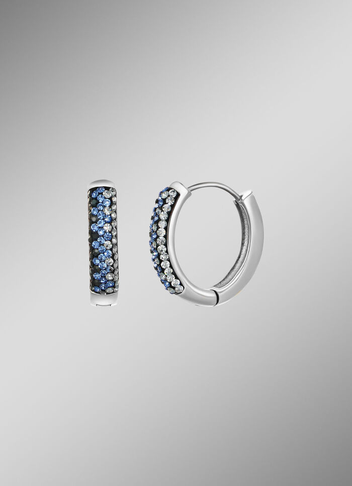 Zeitlose Eleganz: Klappcreolen mit funkelnden Kristallen 