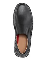 GINO GALANTE, klassische Herren-Slipper, mit herausnehmbarem Fu&szlig;bett SCHWARZ