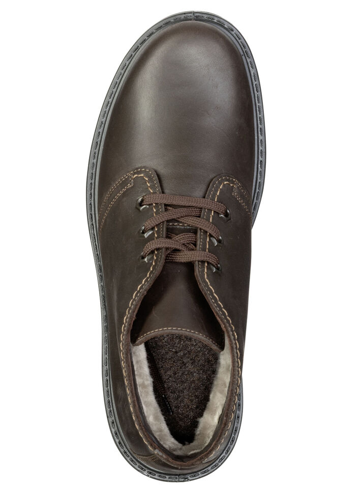 GINO GALANTE, gefütterte Herren-Boots, Winterschuhe, Weite H, mit Lammfell MOKKA