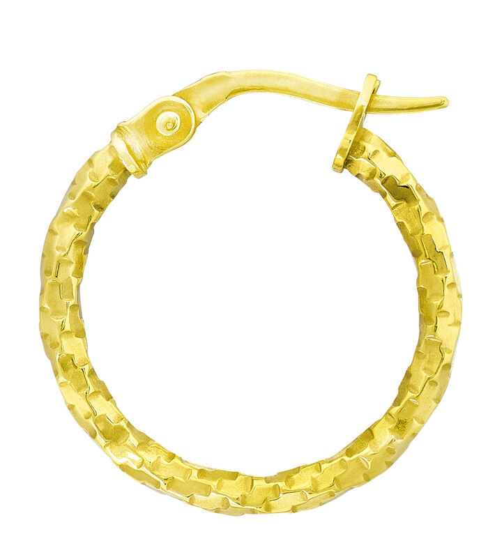 Gedrehte Creolen mit Struktur 