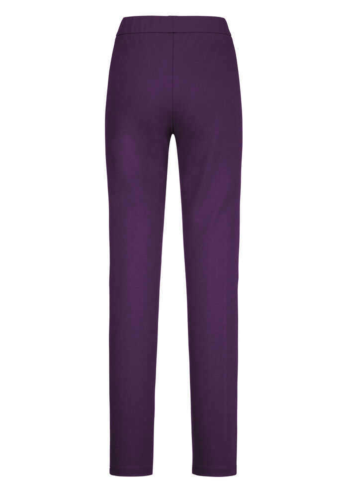 Hose mit figurg&uuml;nstiger Teilungsnaht BROMBEER