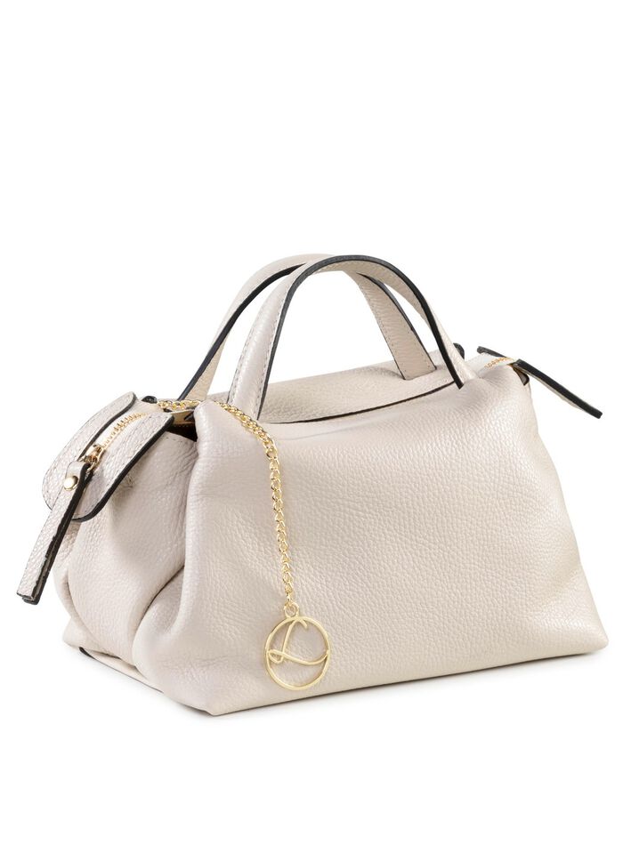 Laurina Tasche aus genarbtem Kalbleder BEIGE