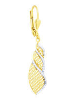 Verdrehte Ohrringe in Bicolor 