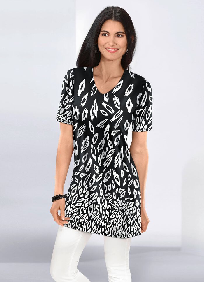 Longshirt in leicht ausgestellter Form 