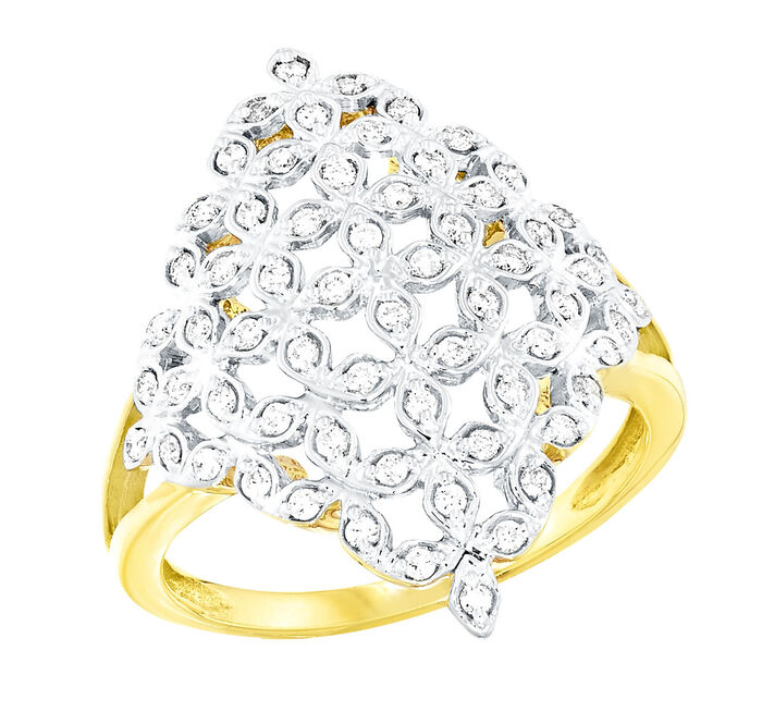 Damenring mit 64 Brillanten 