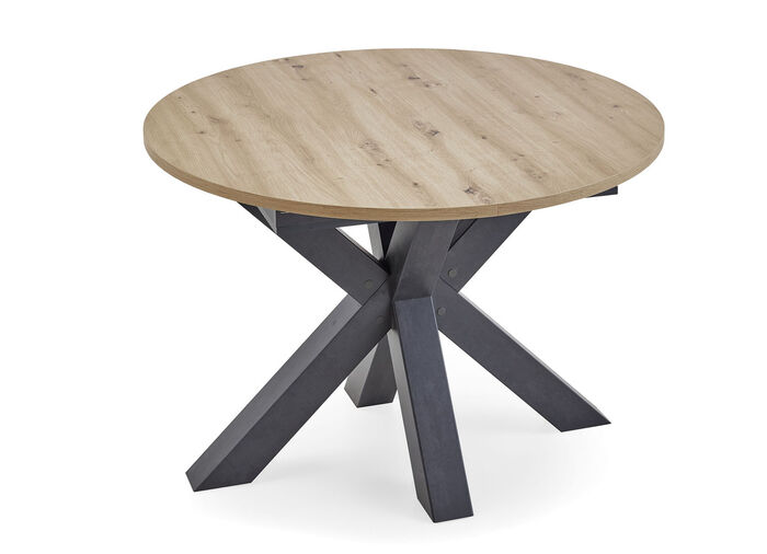 Runder Esstisch mit Auszug SCHWARZ-ASTEICHE