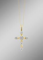 Edler Kreuz-Anh&auml;nger mit Diamanten 