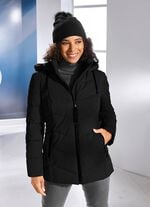 Jacke mit Rei&szlig;verschlussleiste SCHWARZ