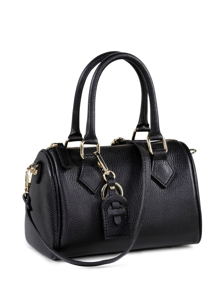 Laurina Tasche mit abnehmbarem Schmuck-Anh&auml;nger SCHWARZ