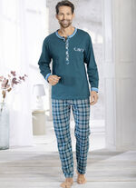 Schlafanzug mit Knopfleiste  