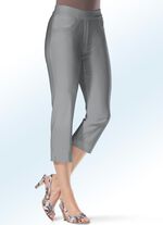 Soft-Stretch-Caprihose in 11 Farben MITTELGRAU