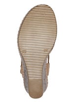 Gemini Sandalette aus perforiertem Rind-Nappaleder SCHWARZ