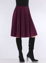 Plissee-Rock in topaktueller Wildleder-Oprik 