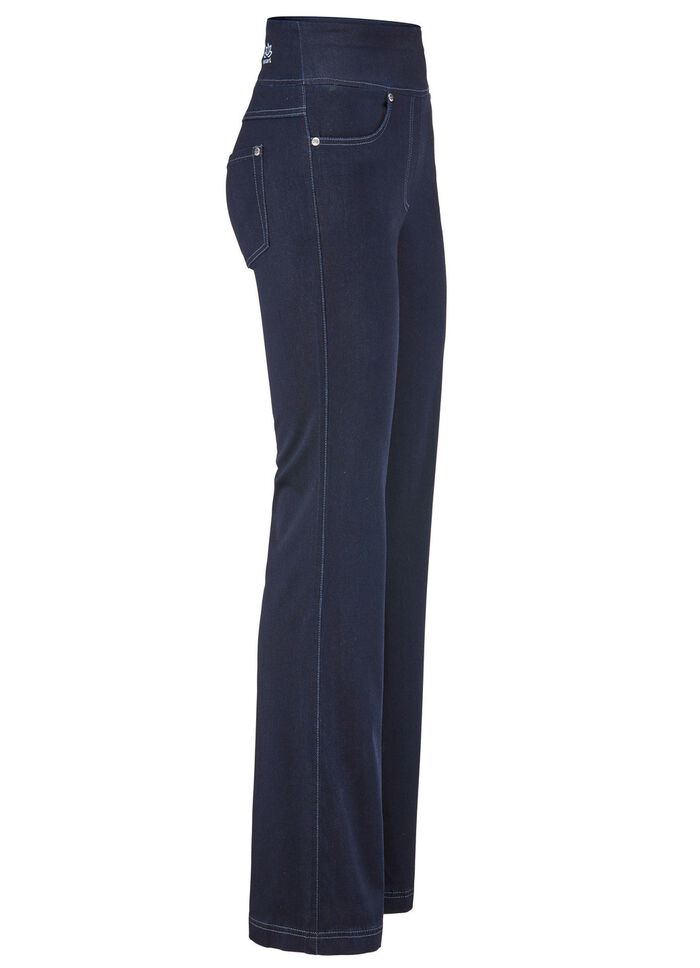 Yoga-Jeans mit ausgestellter Fu&szlig;weite 