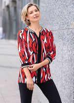 Shirt mit silberfarbenem Druck 