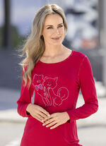 Shirt mit Katzenmotiv  