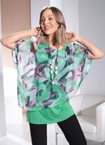 Doppellagiges, ponchof&ouml;rmiges Longshirt 