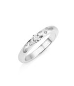 Damenring aus Platin mit Brillanten 