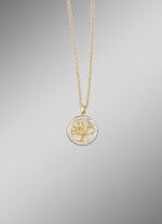 Edler Lebensbaum-Anhänger mit Kristallen 