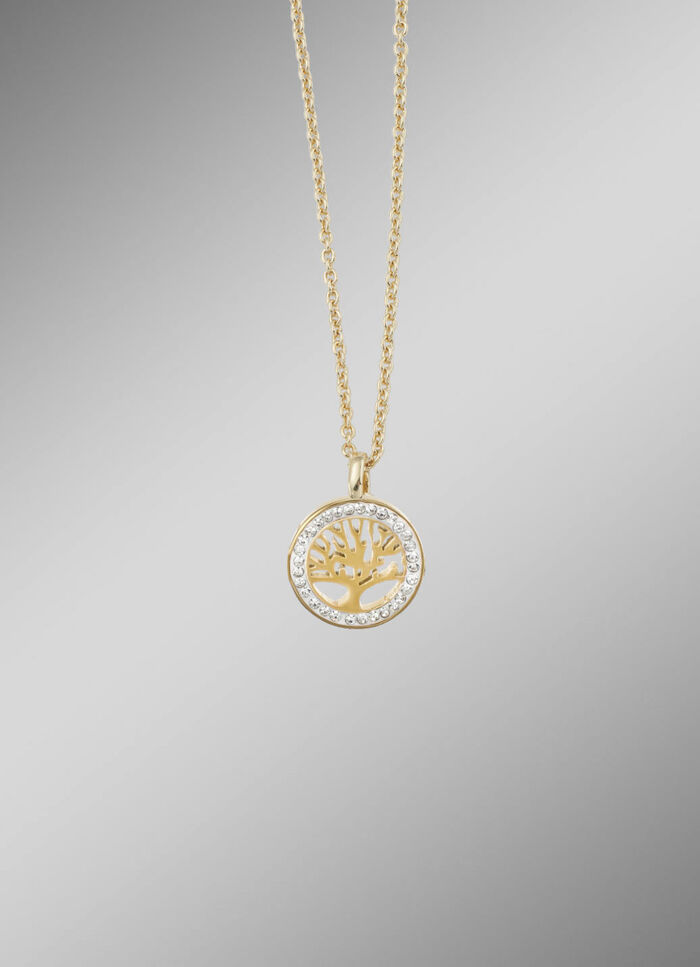 Edler Lebensbaum-Anhänger mit Kristallen 