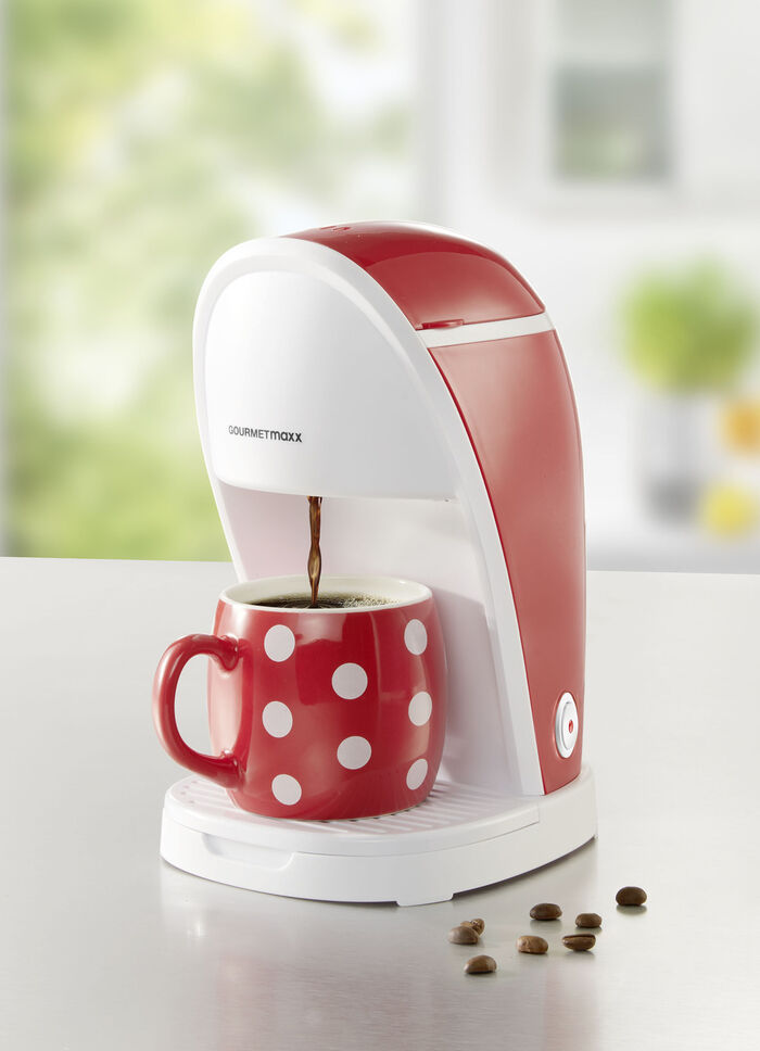1-Tassen-Kaffeemaschine f&uuml;r den schnellen Kaffeegenuss ROT