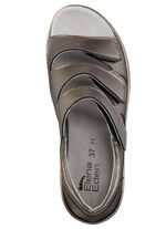 ELENA EDEN Sandale aus teilweise schimmerndem Nappaleder BRONZE