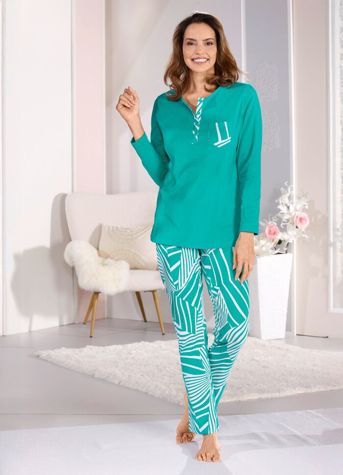 Zweierpack Schlafanz&uuml;ge von Laurina mit Knopfleiste  