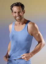 Viererpack Sportjacken aus Feinripp, uni bunt 2X STEINGRAU MELIERT, 2X JEANSBLAU MELIERT