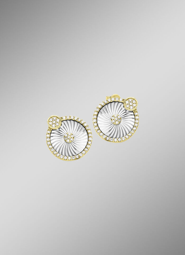 Strahlende Eleganz: Ohrstecker mit 86 Diamanten 
