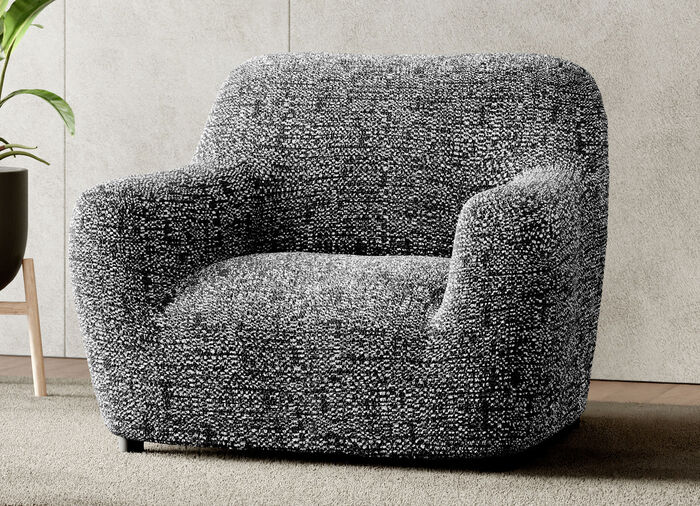 Bi-elastische Mikrofaser-Stretchbezüge ANTHRAZIT