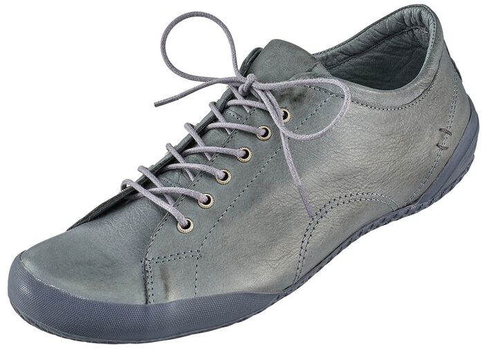 Andrea Conti, klassische Damen-Schn&uuml;rschuhe, mit herausnehmbarem Lederfu&szlig;bett GRAFIT