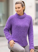 Pullover aus Bouclé mit Alpaka  
