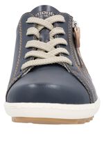 Remonte Schn&uuml;rschuh aus teilweise gepr&auml;gtem Nappaleder 