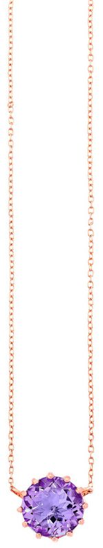 Funkelnde Halskette mit echt Amethyst 