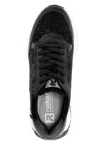 Rieker Sneaker mit Glitzersteinchen SCHWARZ