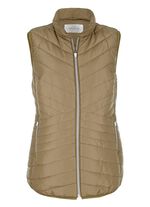 Steppweste mit Kontrastpaspelierung 