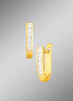 Klassische Creolen mit Brillanten 