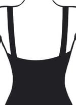 Tankini in Bandeauform, mit verstell- und abnehmbaren Trägern 