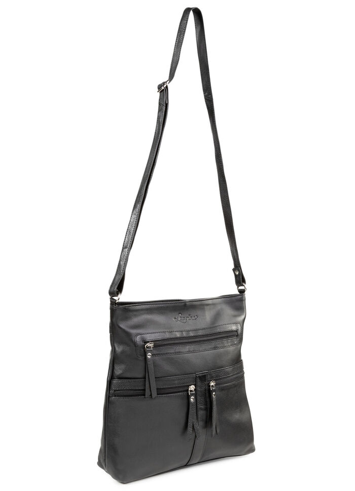 Laurina, Tasche, Damen, mit verstellbarem Umh&auml;ngeriemen SCHWARZ