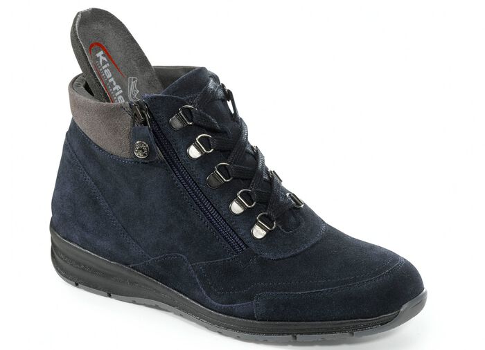 Schn&uuml;r-Bootie mit praktischem Seitenei&szlig;verschluss 