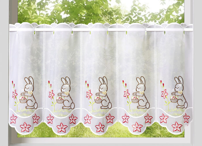 Kurzstore Osterhase mit echter Plauener Stickerei 