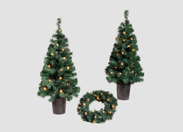 Die perfekte Dekorationsidee: LED-Deko-Set, 3-teilig 