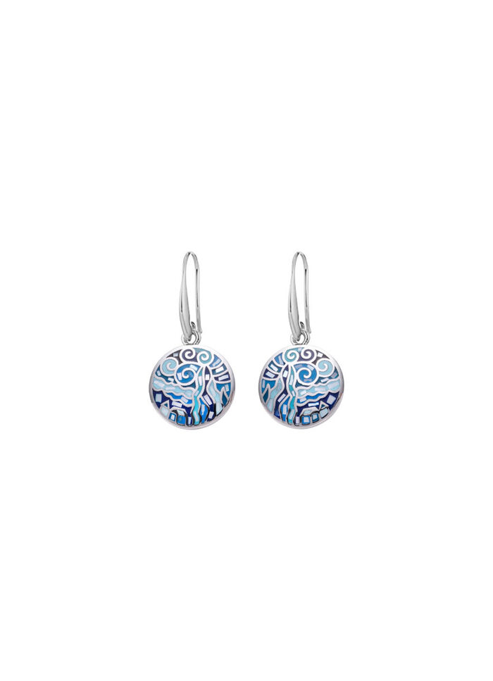 Moderne Ohrringe mit Mosaikmuster 