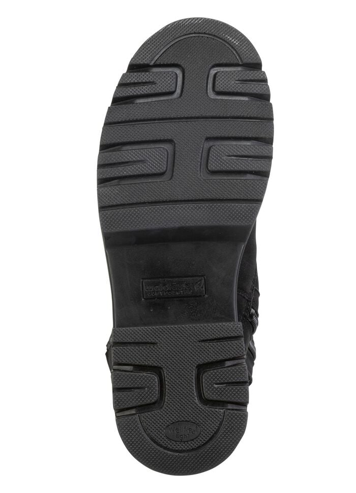 Waldl&auml;ufer Stiefelette aus Rind-Nubukleder SCHWARZ