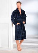 Bademantel mit aufgesetzten Taschen 